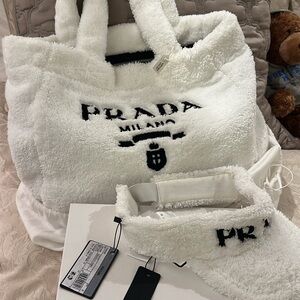 Prada Cream Tote Bag